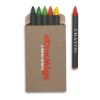 Etui 6 crayons cire multicolore | sans marquage | non disponible | non disponible | non disponible