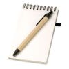Bloc-notes recyclé et stylo noir | sans marquage | non disponible | non disponible | non disponible
