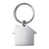 Porte clés métal maison argent mate | sans marquage | non disponible | non disponible | non disponible