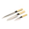 Set 3 couteaux style japonais multicolore | sans marquage | non disponible | non disponible | non disponible