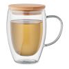 Mug en verre double paroi 300ml transparent | sans marquage | non disponible | non disponible | non disponible