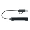 Hub USB 4 ports 19 cm noir | sans marquage | non disponible | non disponible | non disponible