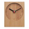 Horloge de table en bambou bois | sans marquage | non disponible | non disponible | non disponible