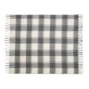 Couverture en mohair à carreaux gris | sans marquage | non disponible | non disponible | non disponible
