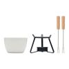 Set à fondue en céramique 240 ml blanc | sans marquage | non disponible | non disponible