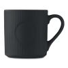 Tasse céramique striée 340 ml noir | sans marquage | non disponible | non disponible