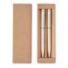 Set de stylo paille de blé/ABS beige | sans marquage | non disponible | non disponible | non disponible