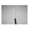 Stylo twist paille de blé/ABS blanc/noir