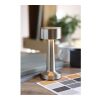 Lampe de table rechargeable argent mate | sans marquage | non disponible | non disponible | non disponible