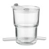 Gobelet verre et paille 400ml transparent | sans marquage | non disponible | non disponible