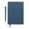 Cahier A5 en PU avec stylo Marine foncé | sans marquage | non disponible | non disponible | non disponible