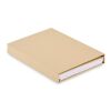 Set de papeterie avec bloc-notes beige | sans marquage | non disponible | non disponible | non disponible