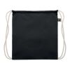 Sac à cordon Fairtrade 180gr noir | sans marquage | non disponible | non disponible | non disponible