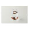 Sous-verre rond en PU marron | sans marquage | non disponible | non disponible | non disponible