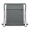Sac à cordon en 600D RPET gris foncé | sans marquage | non disponible | non disponible | non disponible