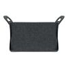 Panier pliable en feutre RPET gris foncé