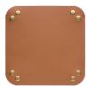 Vide-poches pliable en PU marron