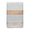 Couverture en polycoton beige
