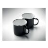 Ensemble couverture et 2 mugs noir