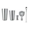 Set pour cocktail en inox argent mate | sans marquage | non disponible | non disponible | non disponible