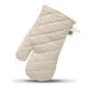 Gant de cuisine en coton organi beige | sans marquage | non disponible | non disponible | non disponible
