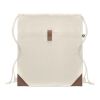 Sac à cordon en coton recyclé beige | sans marquage | non disponible | non disponible | non disponible