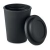 Gobelet double paroi PP 300 ml noir | sans marquage | non disponible | non disponible
