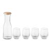 Set de boisson en verre recyclé transparent | sans marquage | non disponible | non disponible