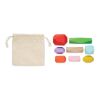 8 stacking wood rocks in pouch beige | sans marquage | non disponible | non disponible | non disponible