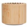 Round bamboo wireless speaker bois | sans marquage | non disponible | non disponible | non disponible