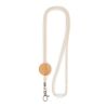 Lanyard en coton avec crochet métallique beige | sans marquage | non disponible | non disponible | non disponible