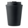 Recycled PP tumbler 300 ml noir | sans marquage | non disponible | non disponible