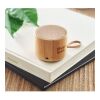 Round bamboo wireless speaker bois | sans marquage | non disponible | non disponible