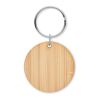 Porte-clés rond en bambou bois | sans marquage | non disponible | non disponible | non disponible