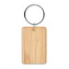 Porte-clés rectangulaire bambou bois | sans marquage | non disponible | non disponible | non disponible