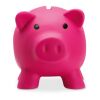 Tirelire cochon PVC fuchsia | sans marquage | non disponible | non disponible