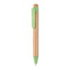 Stylo bambou /paille blé et PP vert | sans marquage | non disponible | non disponible