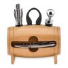 4 accessoires à vin en tonneau bois | sans marquage | non disponible | non disponible