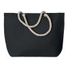 Sac de plage avec cordon noir | sans marquage | non disponible | non disponible | non disponible