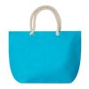 Sac de plage avec cordon turquoise