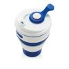Mug en silicone pliable bleu | sans marquage | non disponible | non disponible