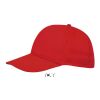 SUNNY CASQUETTE 5 PANNEAUX rouge | M