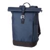 Sac à dos porte-ordinateur roll-top en polyester 600D Oberon bleu | sans marquage | non disponible | non disponible