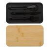 Lunch box double compartiment en PP Maxton noir | sans marquage | non disponible | non disponible