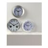 Horloge murale en aluminium argent | sans marquage | non disponible | non disponible