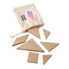 Puzzle tangram en bois naturel Ulrike marron | sans marquage | non disponible | non disponible