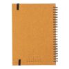 Carnet A5 en cuir recyclé A5 Egon marron | sans marquage | non disponible | non disponible