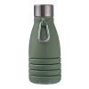 Gourde pliable de 550 ml en silicone Erin gris | sans marquage | non disponible | non disponible