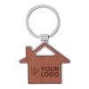 Porte-clé en cuir recyclé Jim marron | sans marquage | non disponible | non disponible