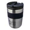 Mug isotherme en acier inoxydable recyclé Keith noir/argent | sans marquage | non disponible | non disponible